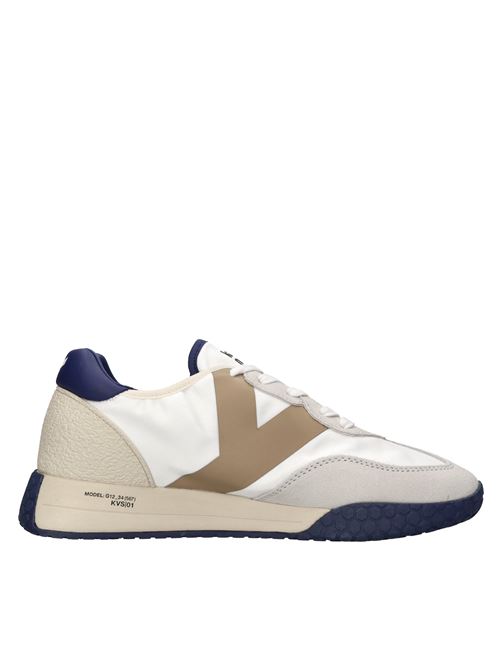 Sneakers in camoscio ecopelle e tessuto KEH NOO | S00KM9313BIANCO-BEIGE-NAVY